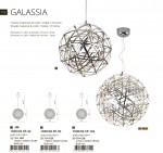 Подвесной светильник шар 800мм Divinare 1030/02 SP-162 GALASSIA
