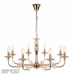 Подвесная люстра iLamp Aura 1030-8 Золотая