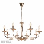 Подвесная люстра iLamp Aura 1030-8 Золотая