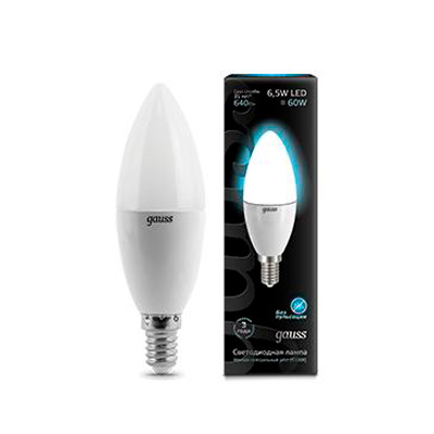 

Лампа Gauss LED Свеча E14 7W 590lm 4100К (103101207), 103101207