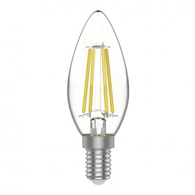 Лампа Gauss Basic Filament Свеча 4,5W 420lm 4100К Е14 LED (1031215)