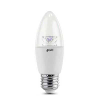 Лампа Gauss EB103202206-D LED Candle Crystal Clear E27 6W 4100К диммируемая Лампа Gauss EB103202206-D LED Candle Crystal Clear E27 6W 4100К диммируемая
