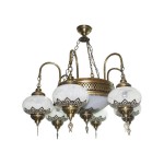 Люстра ОСМАН белая h80 d70 E14 7*40w Kink light 103202