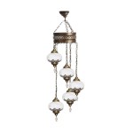 Каскад ОСМАН белый d30 h125 E14 5*40w Kink light 103502