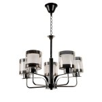 Светильник ЭкономСвет 10357/5CR+BK WT+CL