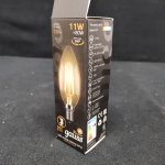 Лампа светодиодная прозрачная Gauss LED Filament Свеча E14 11W 720lm 2700К 103801111