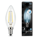 Лампа Gauss LED Filament Свеча E14 7W 580lm 4100К step dimmable (103801207-S)