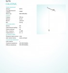 Подвесной светильник Eglo 96795 CALCENA