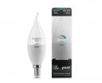Лампа Gauss LED Candle Tailed-dim Crystal Clear E14 6W 4100K диммируемая (104201206)