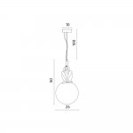 Подвесной светильник Divinare ELEGANZA 1042/06 SP-10