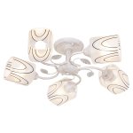 Светильник ЭкономСвет 104/5WG WT+BK