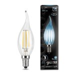 Лампа Gauss LED Filament Свеча на ветру E14 7W 580lm 4100К (104801207)