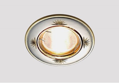 Светильник точечный Ambrella 104A CF SS/G сатин серебро/золото MR16 ORGANIC SPOT Светильник точечный Ambrella 104A CF SS/G сатин серебро/золото MR16 ORGANIC SPOT