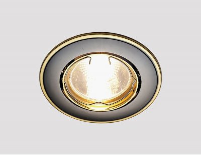 Светильник точечный Ambrella 104A GU/G черный/золото MR16 ORGANIC SPOT