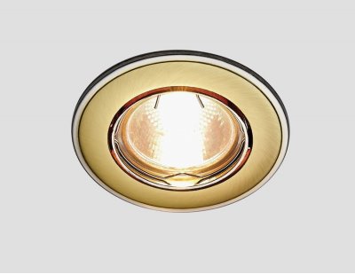 Светильник точечный Ambrella 104A SG/N сатин золото/никель MR16 ORGANIC SPOT