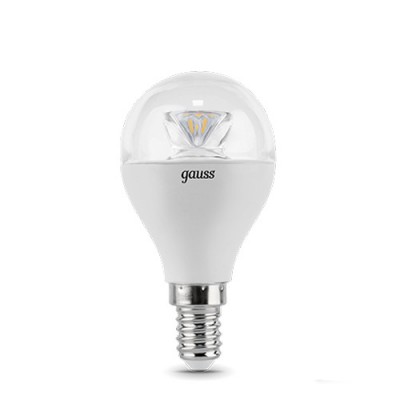 Лампа Gauss EB105201206-D LED Globe Crystal Clear E14 6W 4100K диммируемая Лампа Gauss EB105201206-D LED Globe Crystal Clear E14 6W 4100K диммируемая