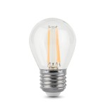 Лампа Gauss LED Filament Шар E27 5W 420lm 2700K (105802105)