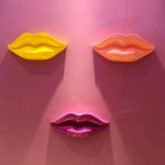 Настенный декор LIPS wall accessory RED