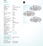 Встраиваемый светильник Eglo 95362 TEDO