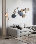 Торшер 10728F black / gold Delight Collection