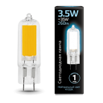 Лампа Gauss LED G4 AC220-240V 3.5W 260lm 4100K Glass (107807203)