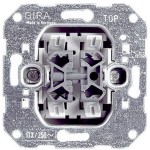 10800 Gira - Механизм выключателя 2-клавишного с 2-х мест (F100)