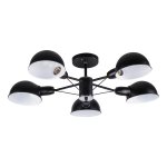 Потолочный светильник Экономсвет 10817/5BK+CR BK+WT