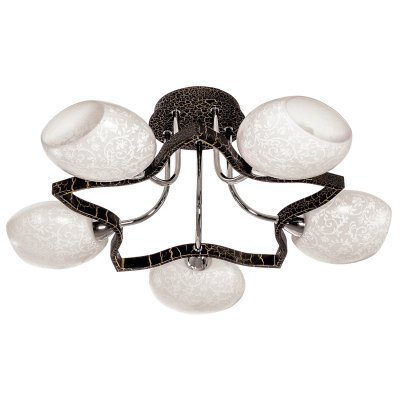 Светильник ЭкономСвет 10821B/5CR+BNBK WT