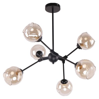 Люстра современная Экономсвет 10867/6BK AMB