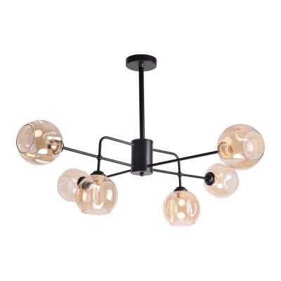 Люстра современная Экономсвет 10886/6BK AMB