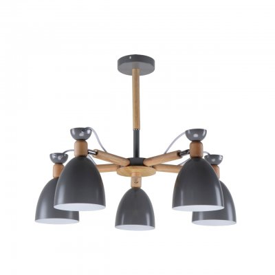 Люстра в стиле модерн 10911/5СR+WD GR+WT ЭкономСвет Люстра в стиле модерн 10911/5СR+WD GR+WT ЭкономСвет