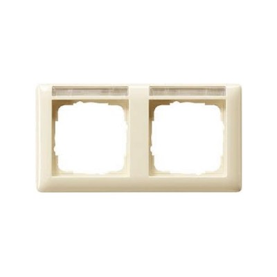 Gira EV Глянцевый кремовый Рамка 2-я гориз с полем для надписи (G109201)
