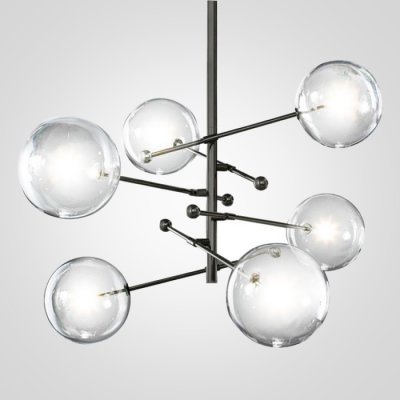 Подвесной светильник ImperiumLoft Globe Mobile 6 black KG0835P-6 black ImperiumLoft 109508-30