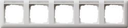 Gira F-L Бел Рамка 5-я горизонтальная с полем для надписи (109527)