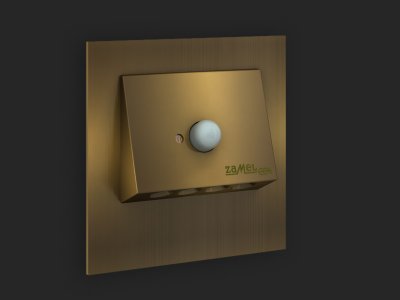 Zamel Светильник NAVI Золото/Тепл.бел. в монт.коробку, 14V DC с датчиком движения (11-212-42) Zamel Светильник NAVI Золото/Тепл.бел. в монт.коробку, 14V DC с датчиком движения (11-212-42)