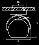 Светильник точечный накладной Lightstar 110504 Fabi