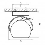 Светильник точечный накладной Lightstar 110588 Fabi