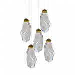 Подвесной светильник 111-5P gold