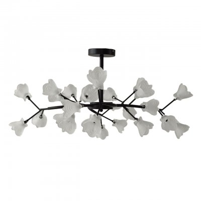 Люстра в стиле модерн 11115/24BK WT Экономсвет