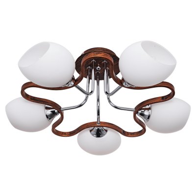 Потолочный светильник Экономсвет 11126/5CR+BR WT Потолочный светильник Экономсвет 11126/5CR+BR WT