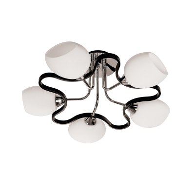 Потолочный светильник 11126/5CR BK WT Экономсвет Потолочный светильник 11126/5CR BK WT Экономсвет