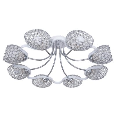 Потолочный светильник Экономсвет 11126/8CR+WT CR+CL Потолочный светильник Экономсвет 11126/8CR+WT CR+CL