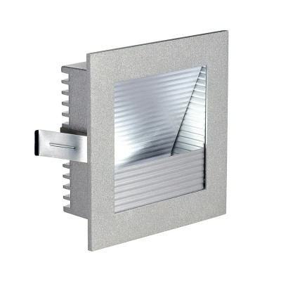 SLV 111290 FRAME CURVE LED Einbau- leuchte, eckig, silbergrau, neutralweisse LED