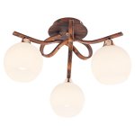 Светильник ЭкономСвет 11154/3FGD+BR WT