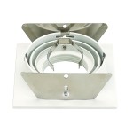 SLV 111701 NEW TRIA I MR16 Downlight, eckig, mattweiss, max. 50W, inkl. Blattfedern