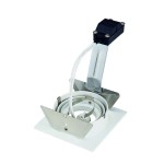 SLV 111701 NEW TRIA I MR16 Downlight, eckig, mattweiss, max. 50W, inkl. Blattfedern