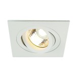 SLV 111701 NEW TRIA I MR16 Downlight, eckig, mattweiss, max. 50W, inkl. Blattfedern