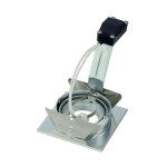 SLV 111726 NEW TRIA I GU10 Downlight, eckig, alu brushed, max. 50W, inkl. Blattfedern
