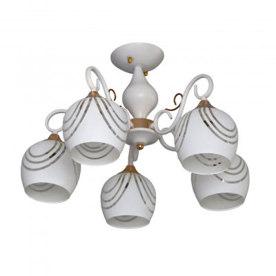 Люстра классическая 11170/5WT+GD WT Экономсвет