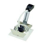 SLV 111721 NEW TRIA I GU10 Downlight, eckig, mattweiss, max. 50W, inkl. Blattfedern